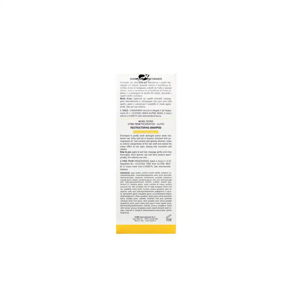 BioNike Shine On Nutri Hair Restructuring Shampoo – foto 2