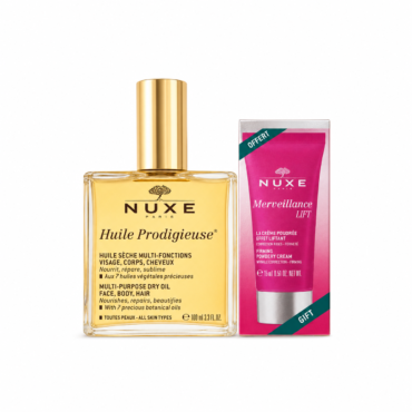 NUXE Huile Prodigieuse 100 ml + Merveillance Lift 15 ml Dhuratë