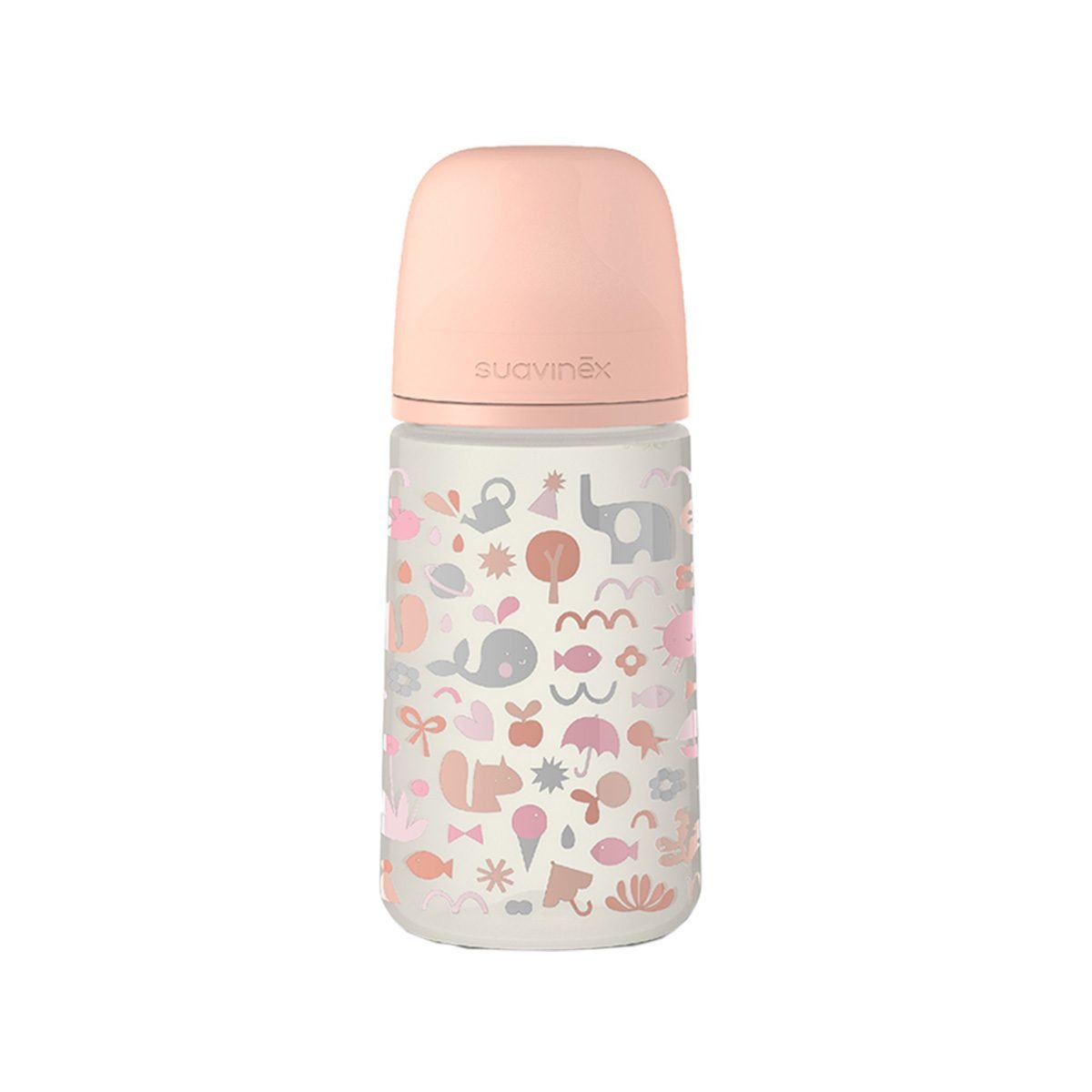 Suavinex – Pink Forest Shishe me biberon fiziologjik 270ml (3m+)