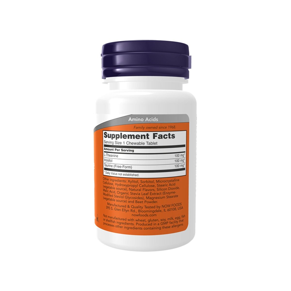 Now – L-Theanine 100mg (chewable) - Figura 2