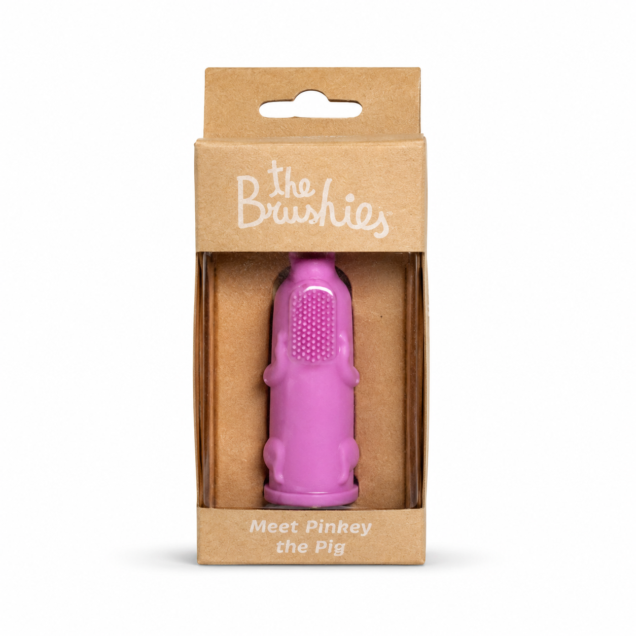 The Brushies Pinkey the Pig – Furçë Silikoni për Gisht për Fëmijë