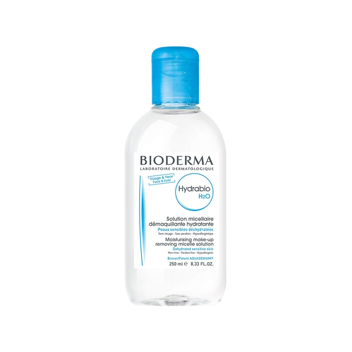 Bioderma – Hydrabio H2O Ujë micelar, pastrues dhe heqës i make up