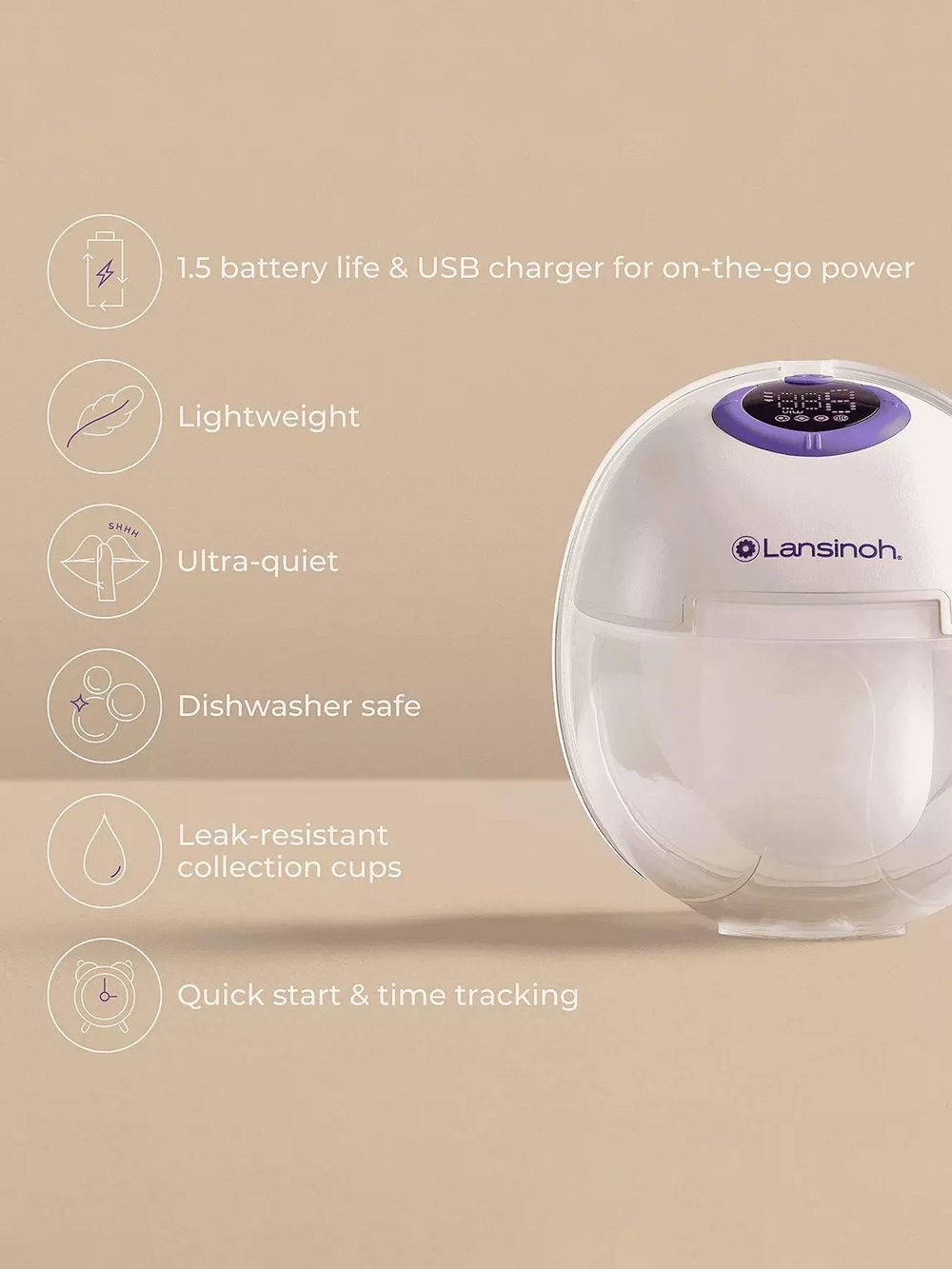 Lansinoh – Hands Free Breast Pump Single - Figura 4