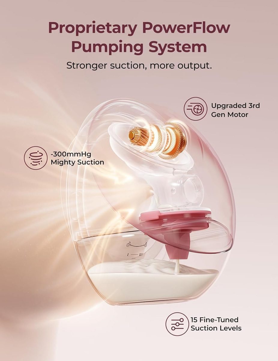 Momcozy – M9 Hands-Free Breast Pump Mobile Flow – foto 2