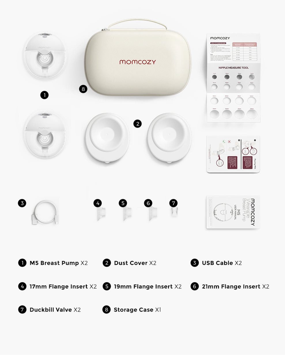 Momcozy – M5 Wearable Breast Pump (Double Pack) – foto 2
