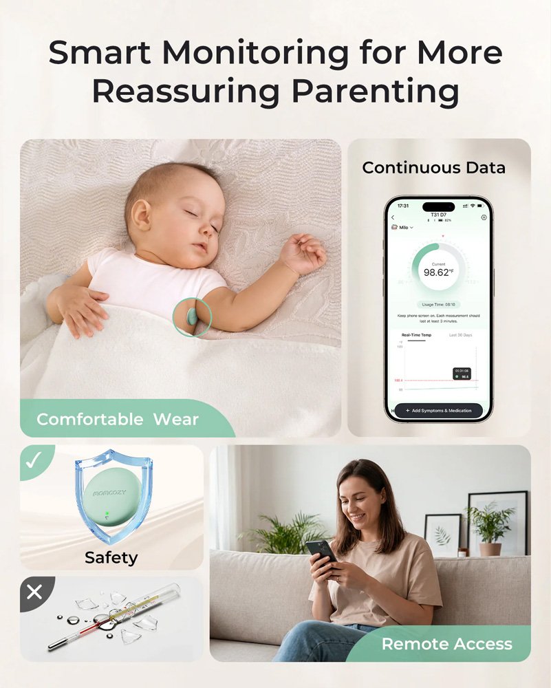 Momcozy – Smart Baby Thermometer & Real-Time App Monitoring – foto 5