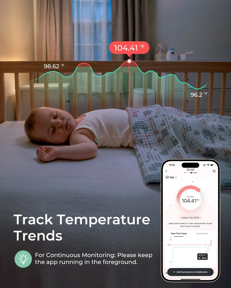 Momcozy – Smart Baby Thermometer & Real-Time App Monitoring – foto 6