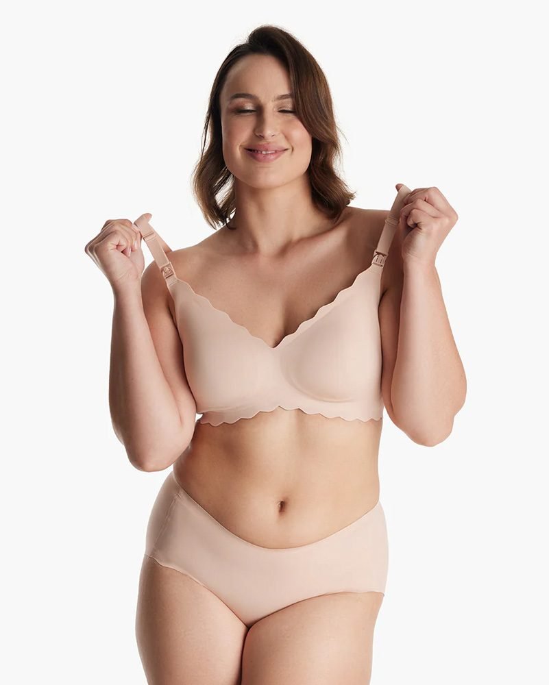 Momcozy – Seamless Support Floral Nursing Bra – foto 2