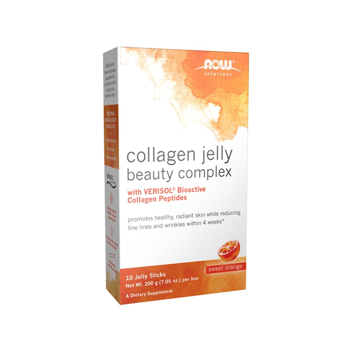 Now – Collagen Jelly Beauty Complex, Sweet Orange Jelly Sticks