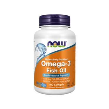 Now – Omega-3 Fish Oil Molecularly Distilled Softgels