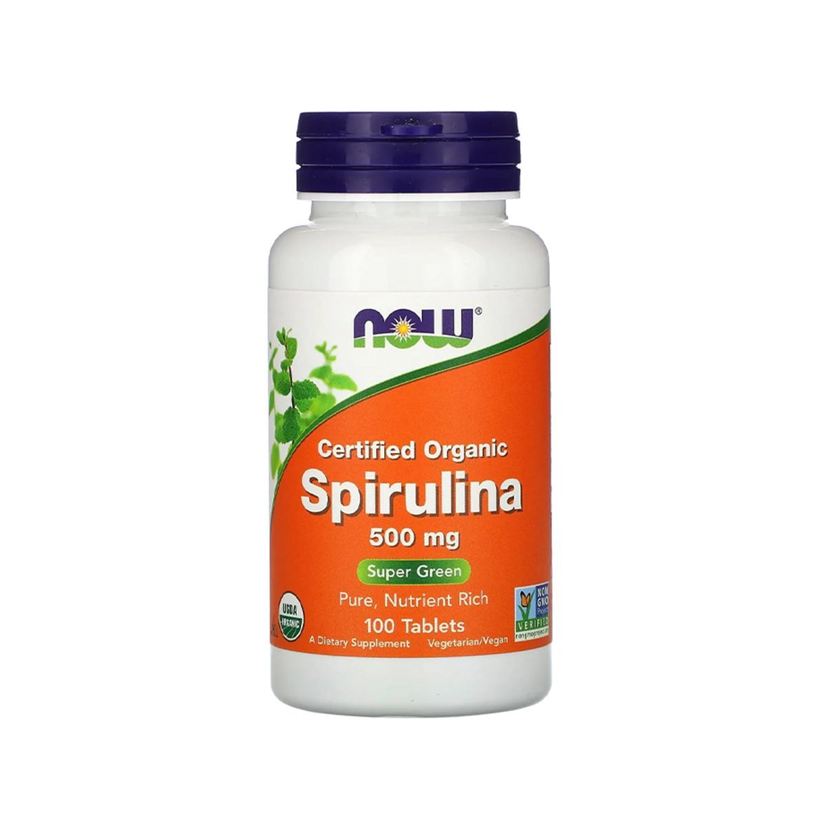 Now – Spirulina Organic 500mg *100tb