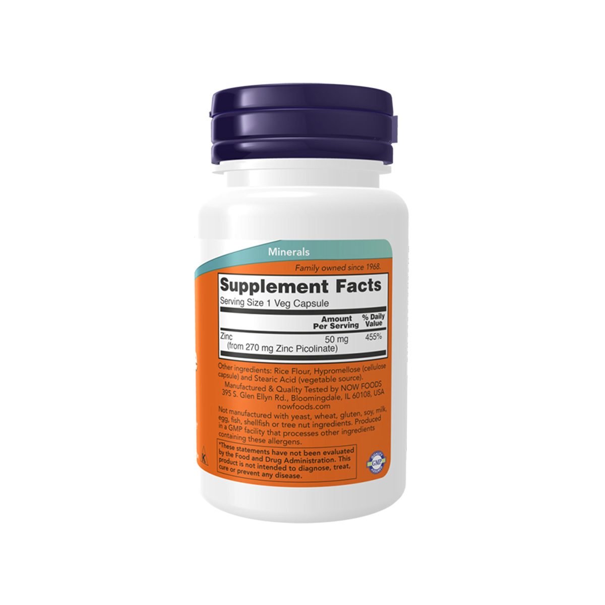 Now – Zinc Picolinate (50 mg) - Figura 2