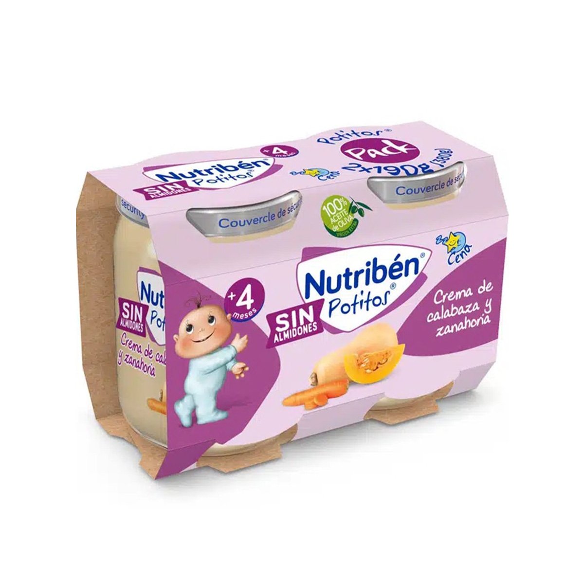 Nutriben – Pure me kungull dhe karrota (4m+)