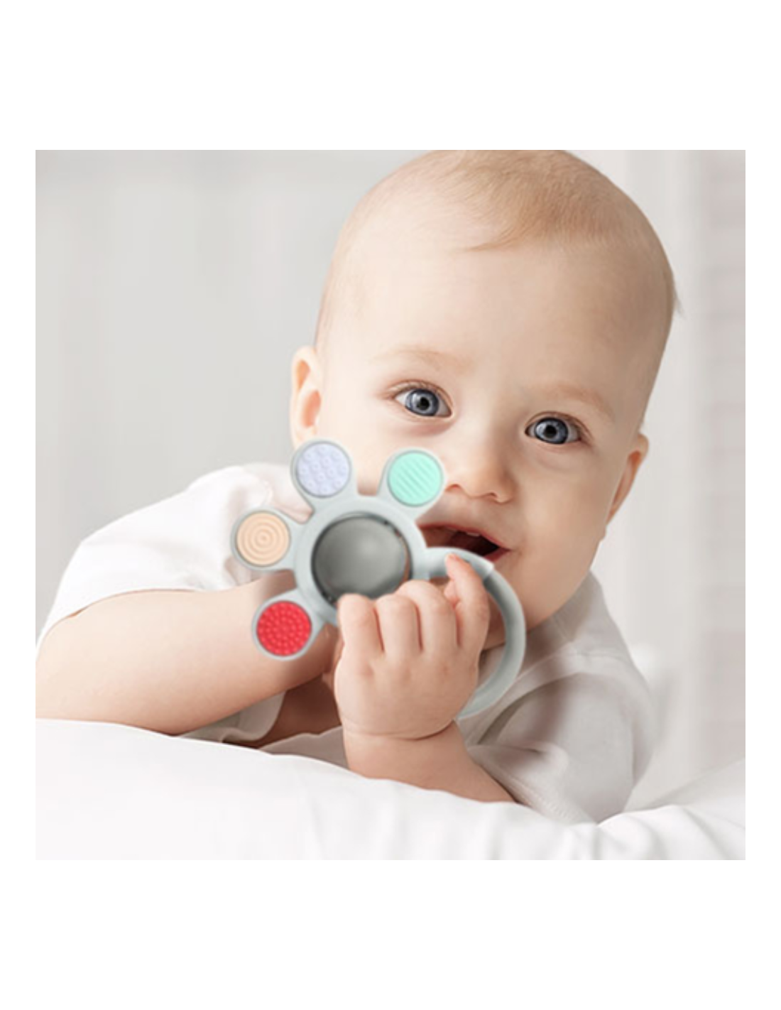 BabyOno Ortho-teether and rattle – foto 3