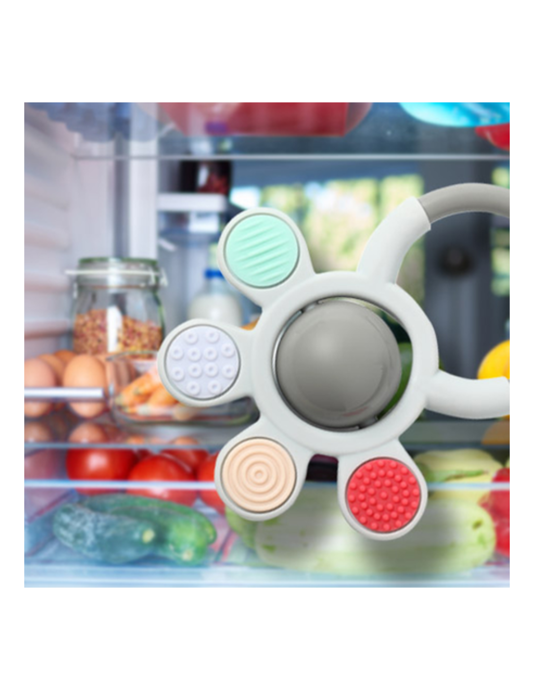 BabyOno Ortho-teether and rattle – foto 5