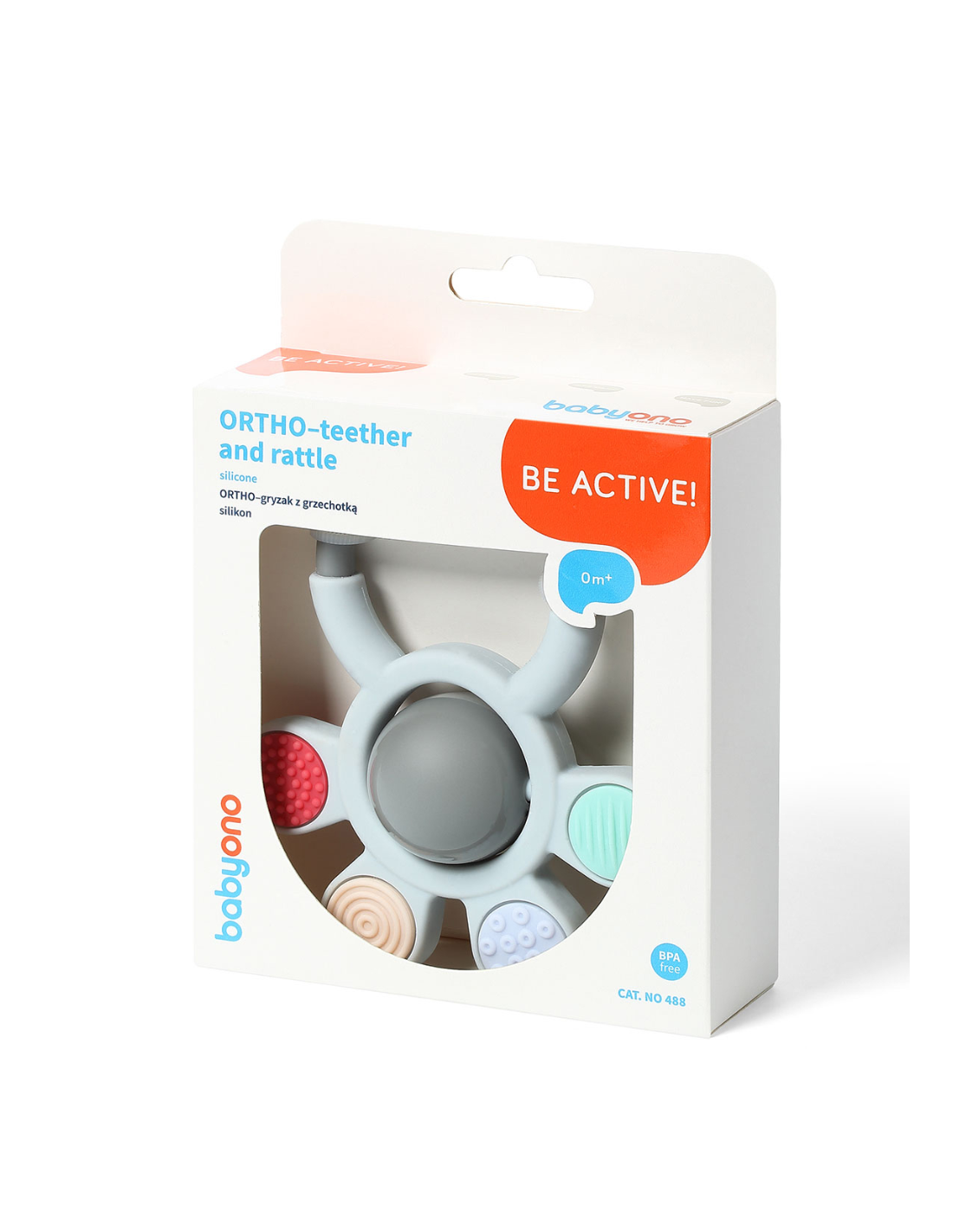 BabyOno Ortho-teether and rattle
