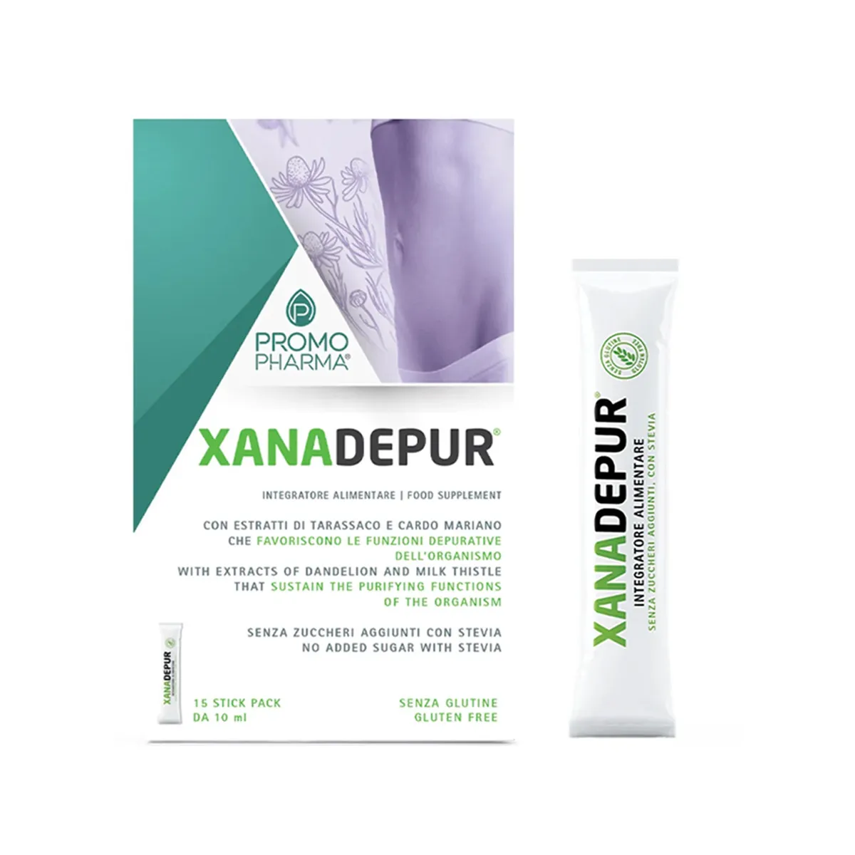 PromoPharma Xanadepur – Suplement për Funksionet Depurative të Organizmit, 15 Stick Pack x 10 ml