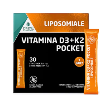 PromoPharma Vitamina D3-K2 Liposomiale – 30 bustina