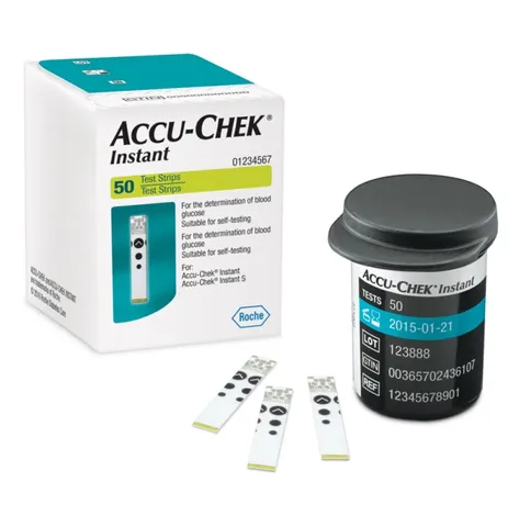 Accu-Chek Instant - 50 fisha për matjen e diabetit