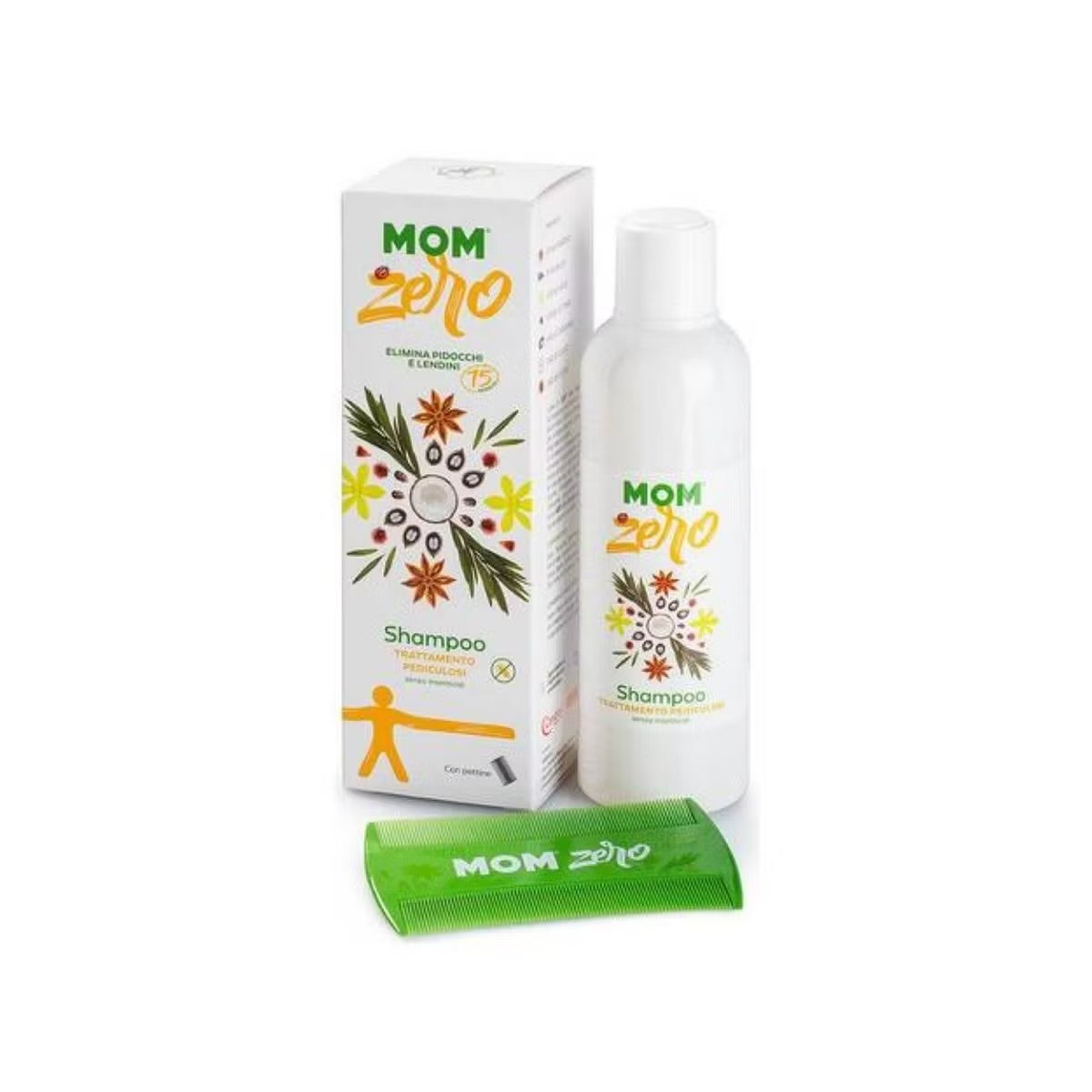 MOM Zero Shampoo 75 ml – Shampo Trajtues Kundër Morrave dhe Thërijave + Krehër