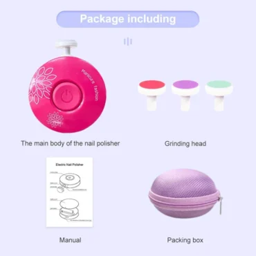 Limë Elektrike për Thonjtë e Bebes – Set me 6 Koka – foto 2