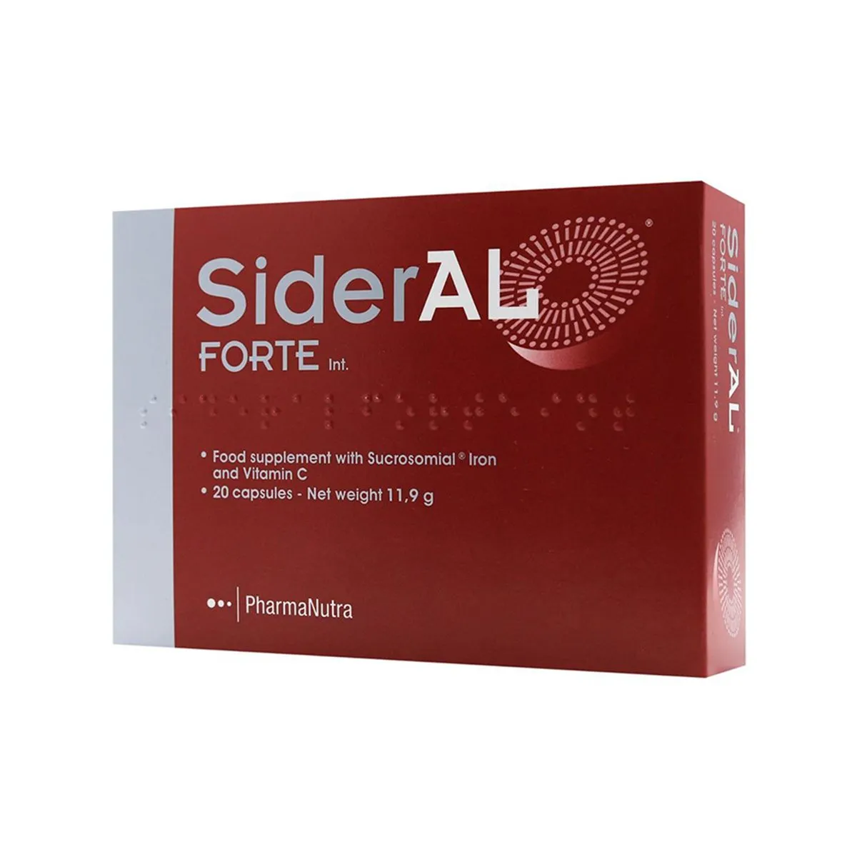 SiderAL Forte 20 Kapsula – Hekur Sucrosomial® + Vitaminë C